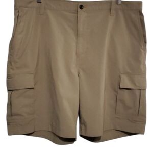 Chaps tan mens flat front shorts size 40 Summer